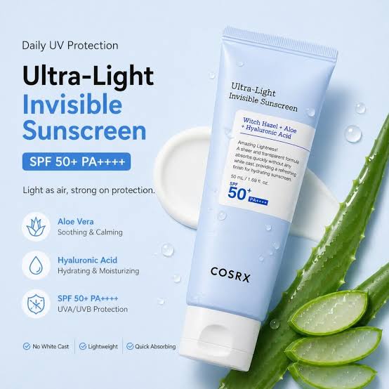 COSRX Ultra-Light Invisible Sunscreen SPF 50